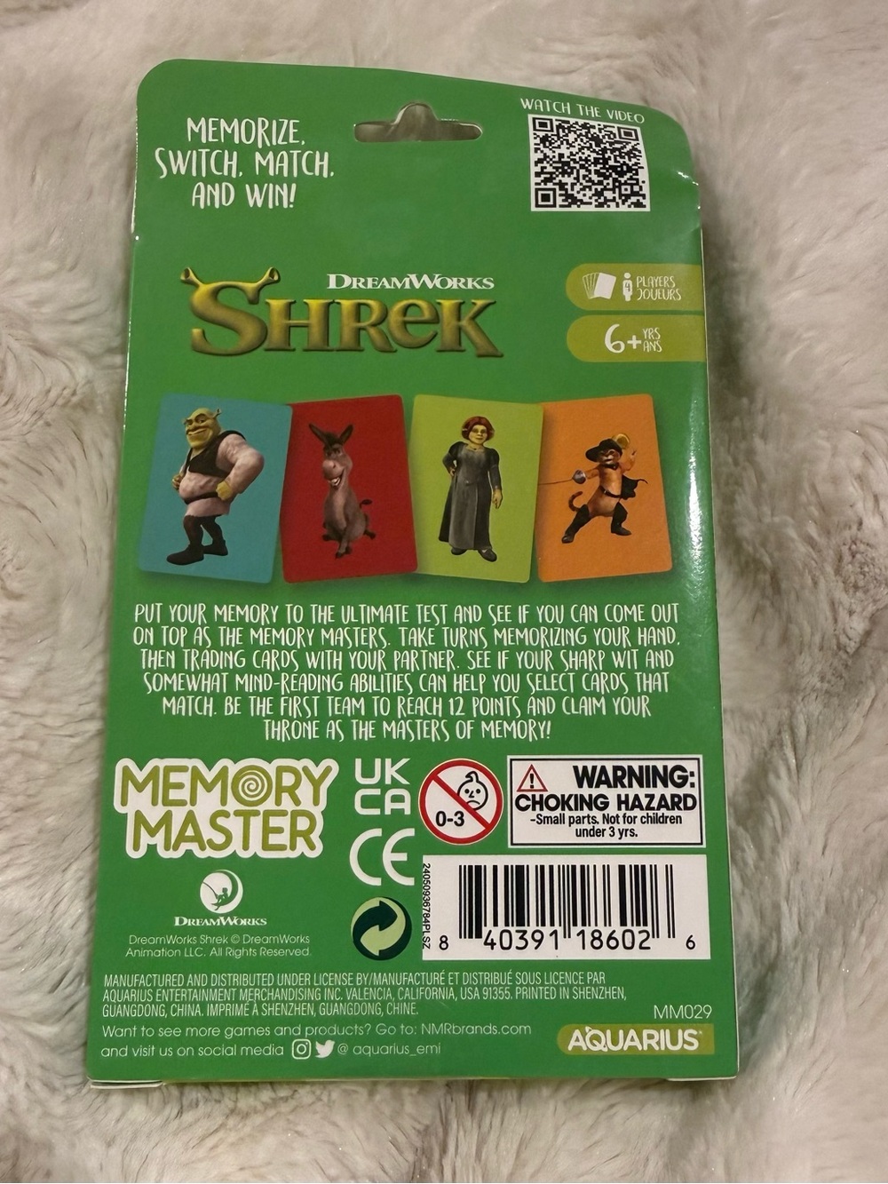 Shrek Memory Master Card Game - Picture 3 of 3